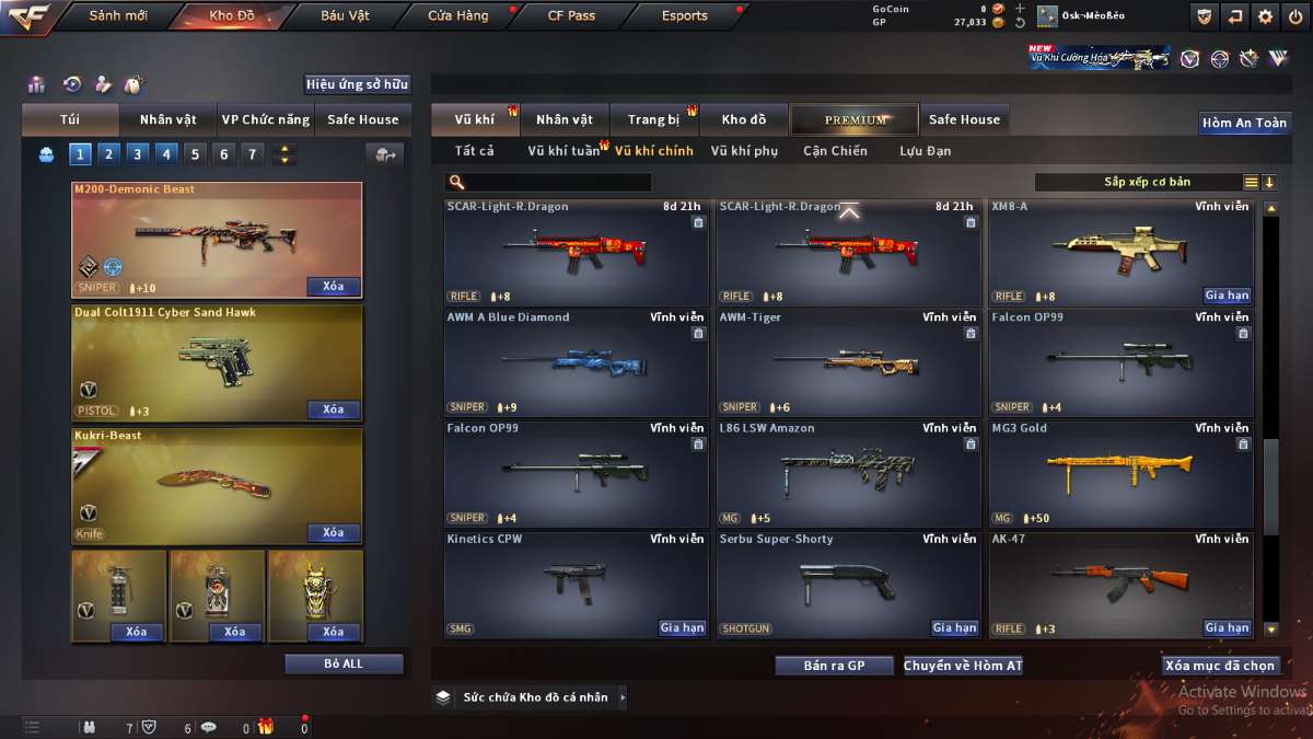 shop acc cf uy tin gia re